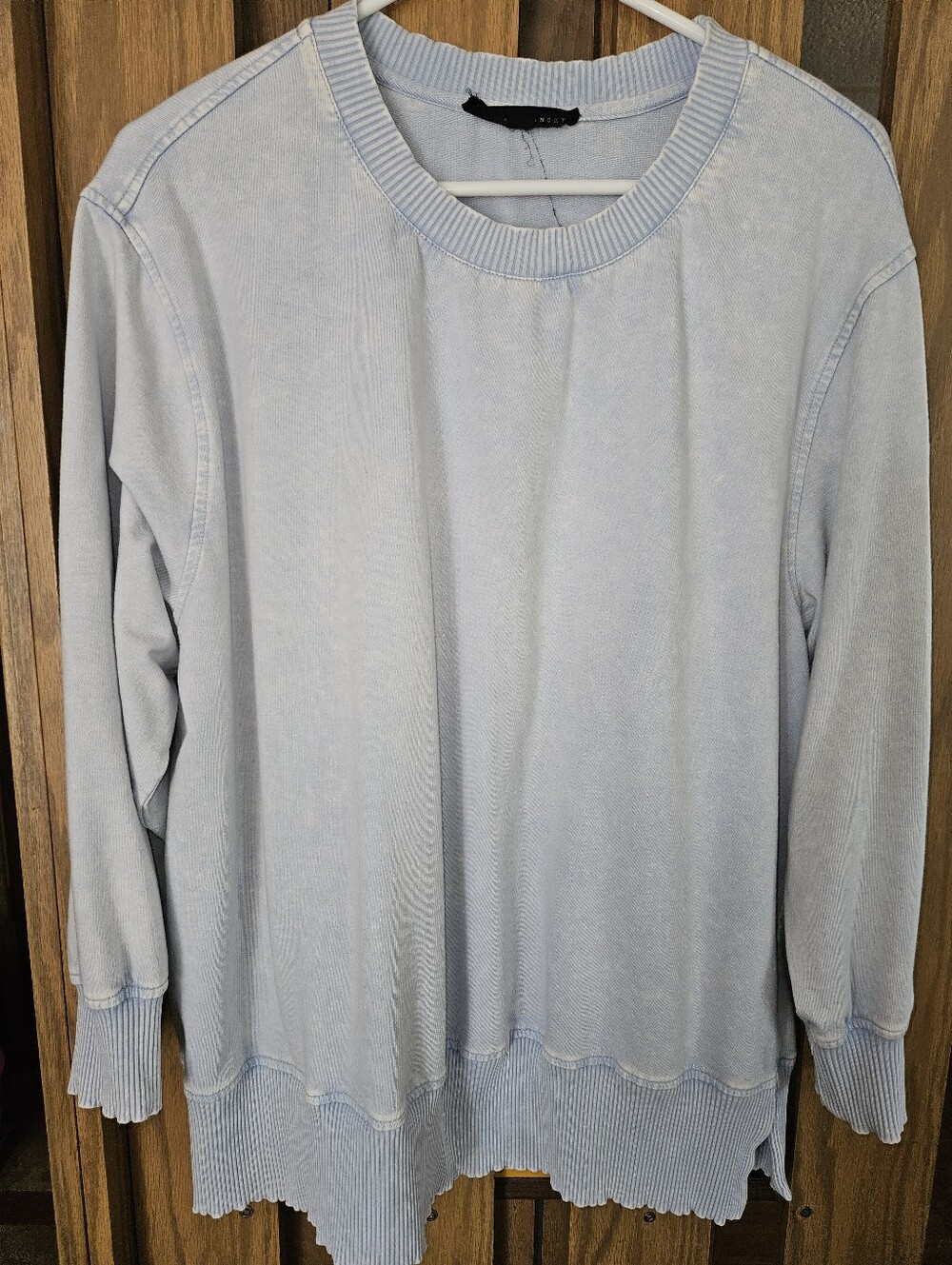 Jane and Delancey Sz 1x Light Blue Crewneck Pullover